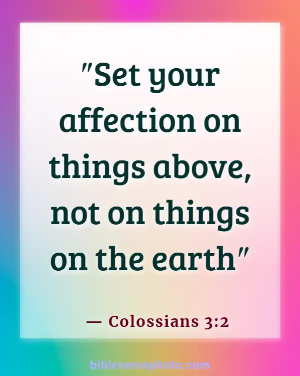 Morning Bible Verse With picture KJV (Colossians 3:2)