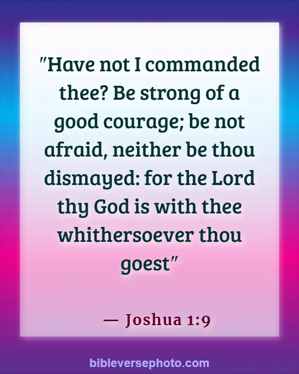 Morning Bible Verse With picture KJV (Joshua 1:9)