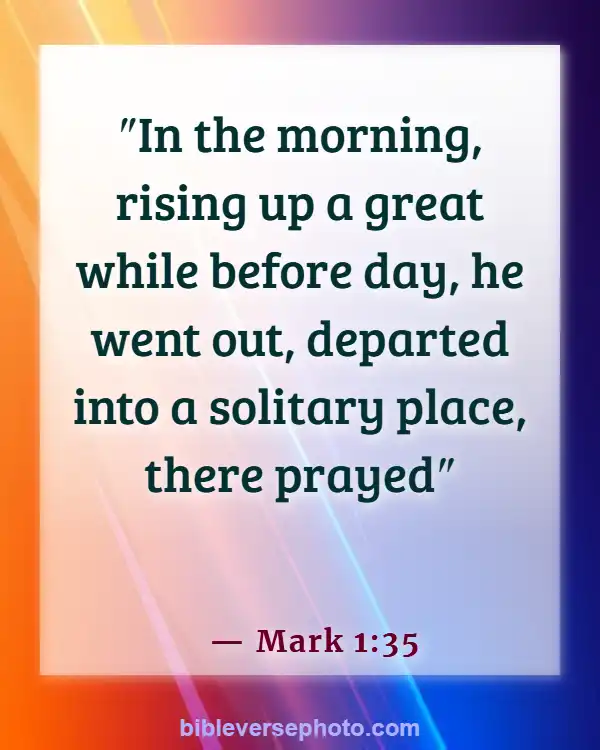 Morning Bible Verse With picture KJV (Mark 1:35)