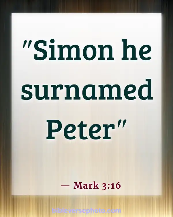 Morning Bible Verse With picture KJV (Mark 3:16)