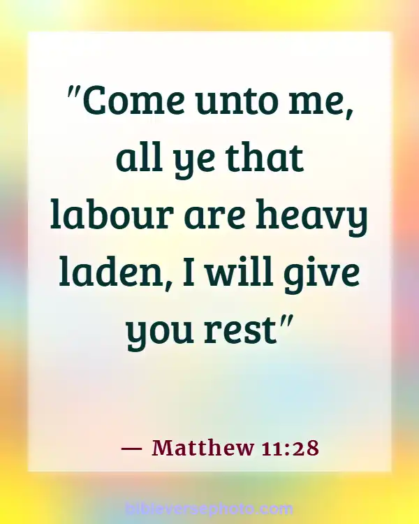 Morning Bible Verse With picture KJV (Matthew 11:28)