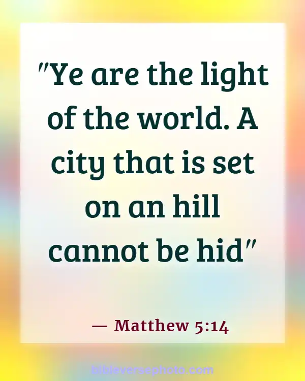 Morning Bible Verse With picture KJV (Matthew 5:14)