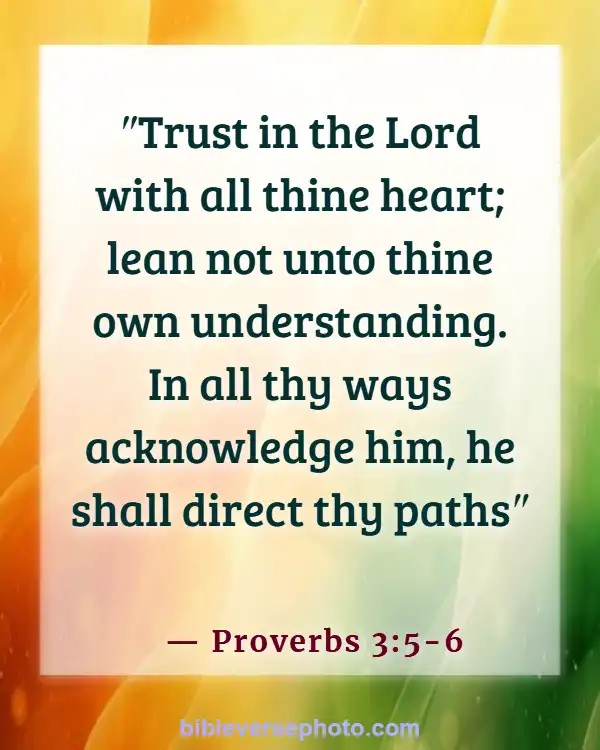 Morning Bible Verse With picture KJV (Proverbs 3:5-6)
