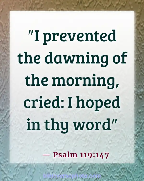 Morning Bible Verse With picture KJV (Psalm 119:147)