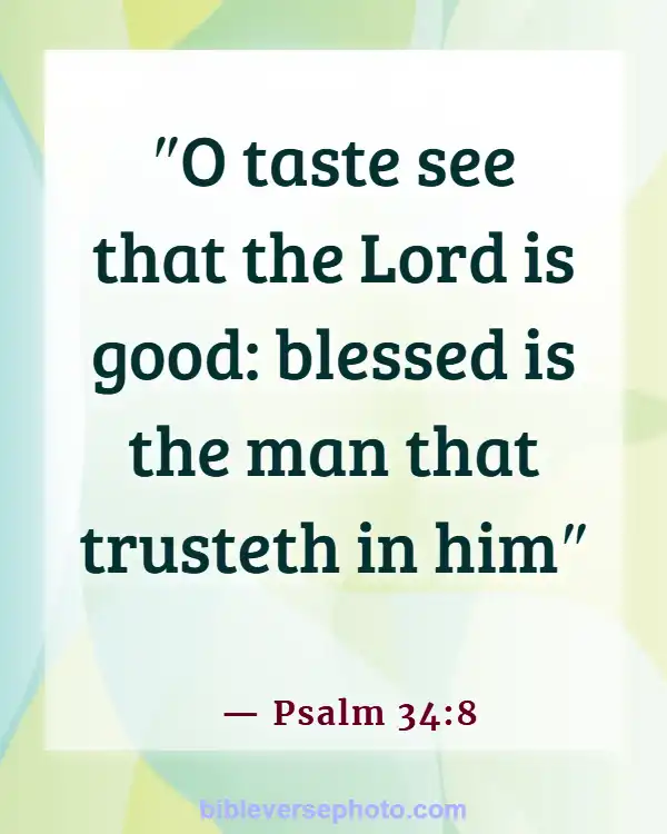 Morning Bible Verse With picture KJV (Psalm 34:8)