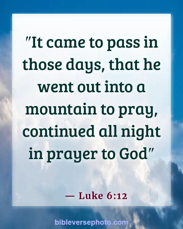 Night Bible Verse With picture (Luke 6:12)